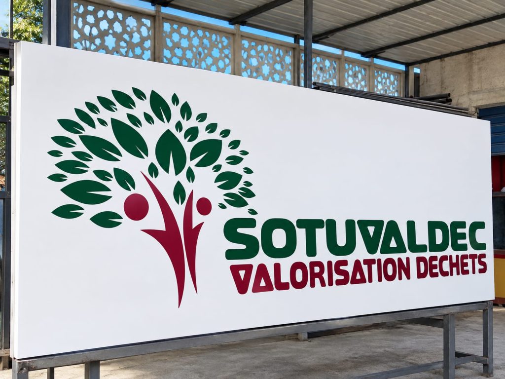habillage de façade en PVC 2