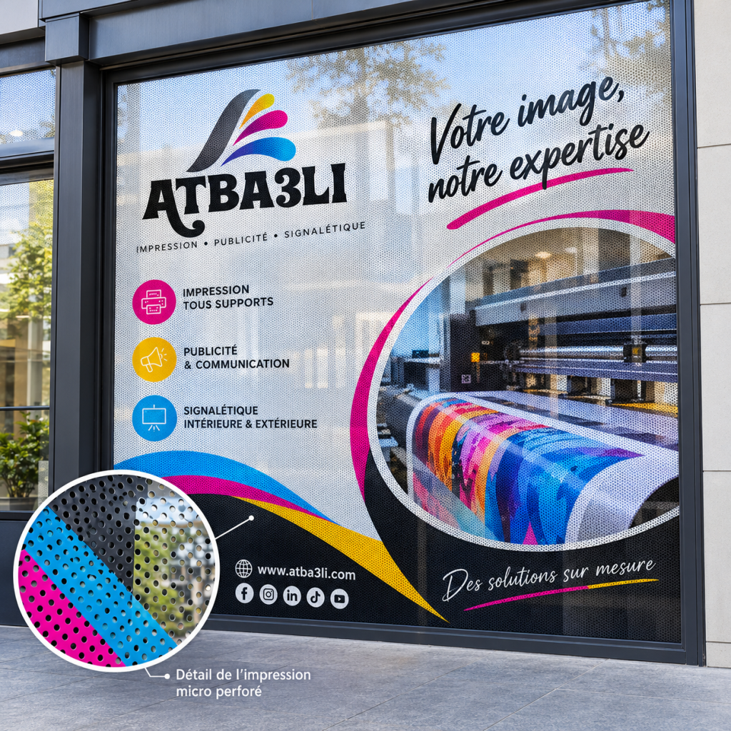 impression micro perforé atba3li